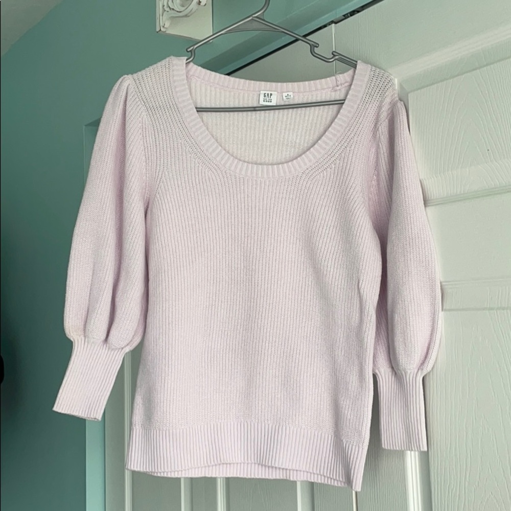 Gap Cable-Knit Lavender Sweater